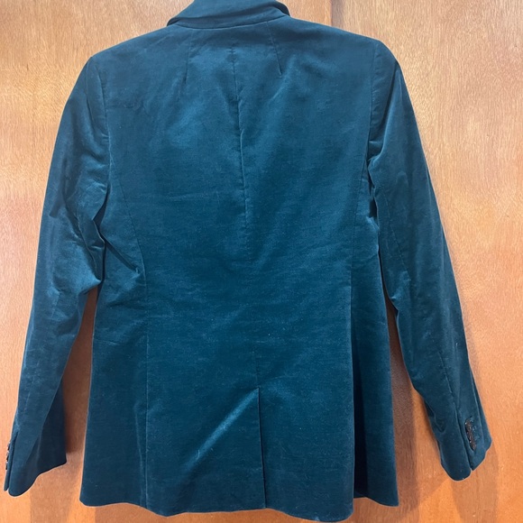 J. Crew Women's Green Velvet Blazer - Picture 6 of 6